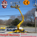 12 m CE cheap sale china Cherry picking boom lift/air cleaning lift platform